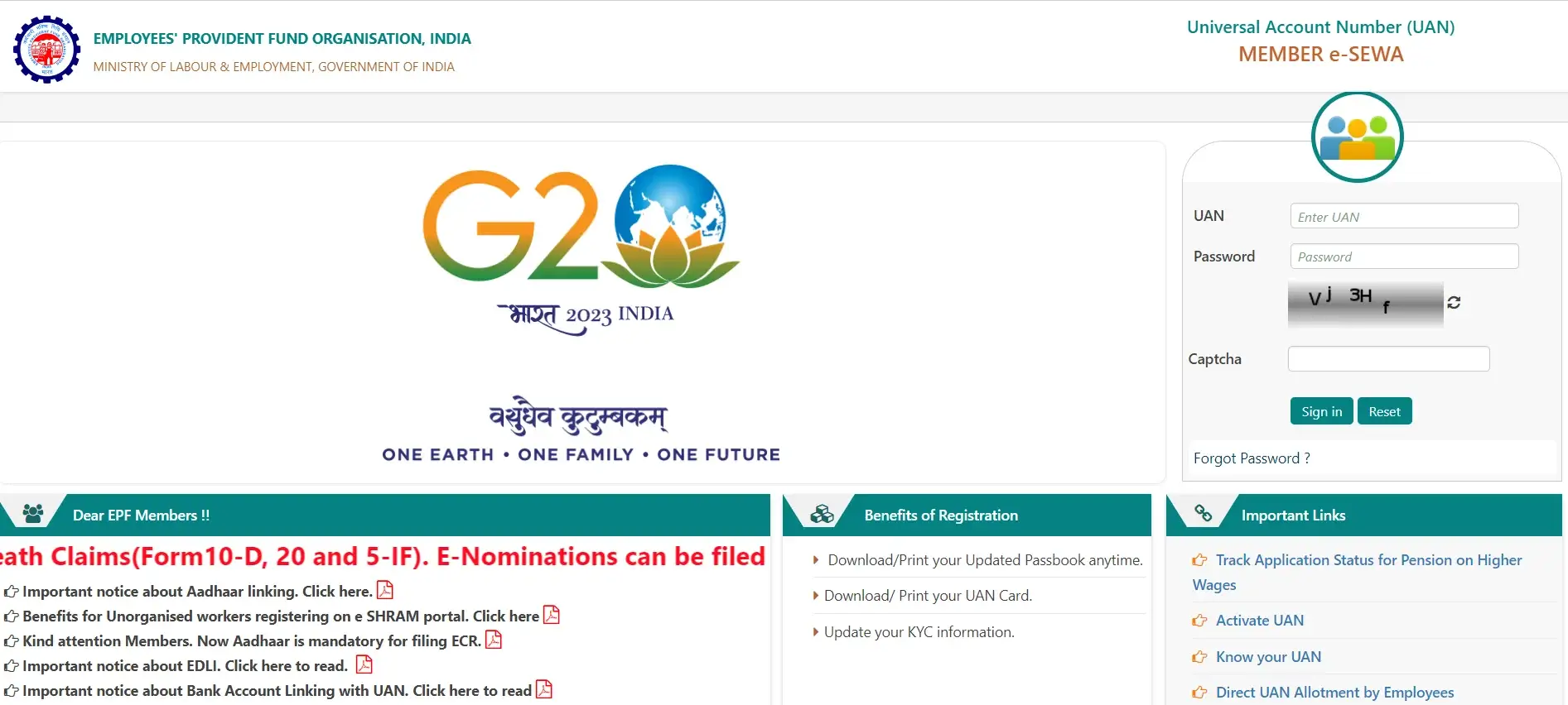 Troubleshoot EPFO Portal Login Failures epfo member login common portal errors troubleshooting